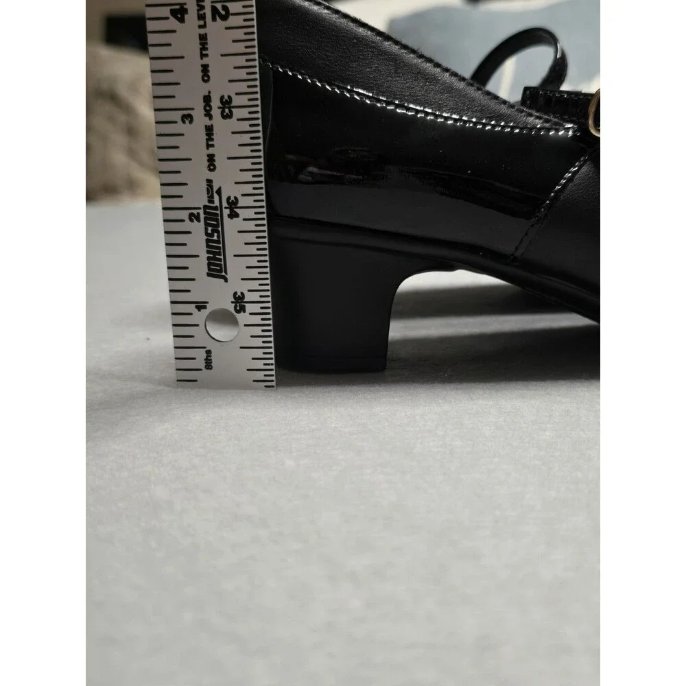 SAS Isabel Mary Jane Heels Black Patent Cap Toe Comfort Shoes Women’s 9 Slim EUC - Picture 6 of 11